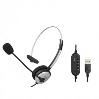 2020 Popular USB Mono Headset Call Center headset with 3.5mm Jack