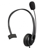 Hotsell PU Leather Earmuff Office Mono Call Center Headset USB With Microphone