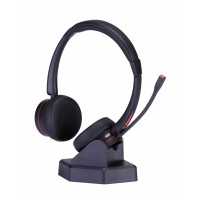 Binaural Noise cancelling  wireless communication headset bluetooth headset for call center and office, home for remote work