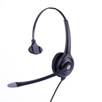 High quality noise cancelling call center telephone headset with Plantronics QD connector