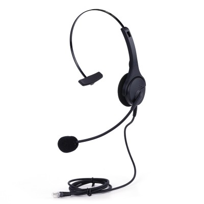 cheap RJ9 RJ11 headset telephone headset for call center and deskphone