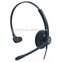 Telephone Headset For Call Center , Traffic Headband Speakerphone For Noise Cancelling