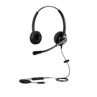 Noise cancelling Call center USB headset with volume control and mute for call center and office use